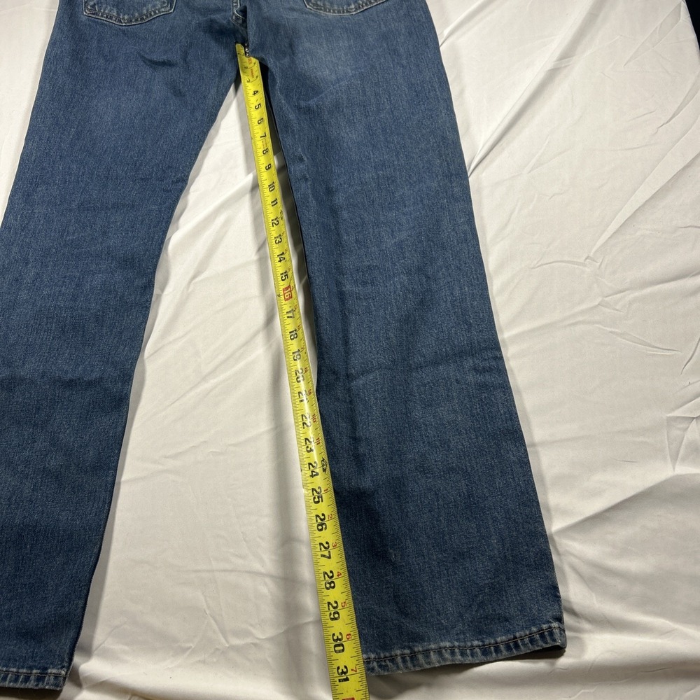 Levi's 514 Jeans Mens 33x34 Blue Denim Straight Fit Workwear Skater Medium Wash - Picture 4 of 11